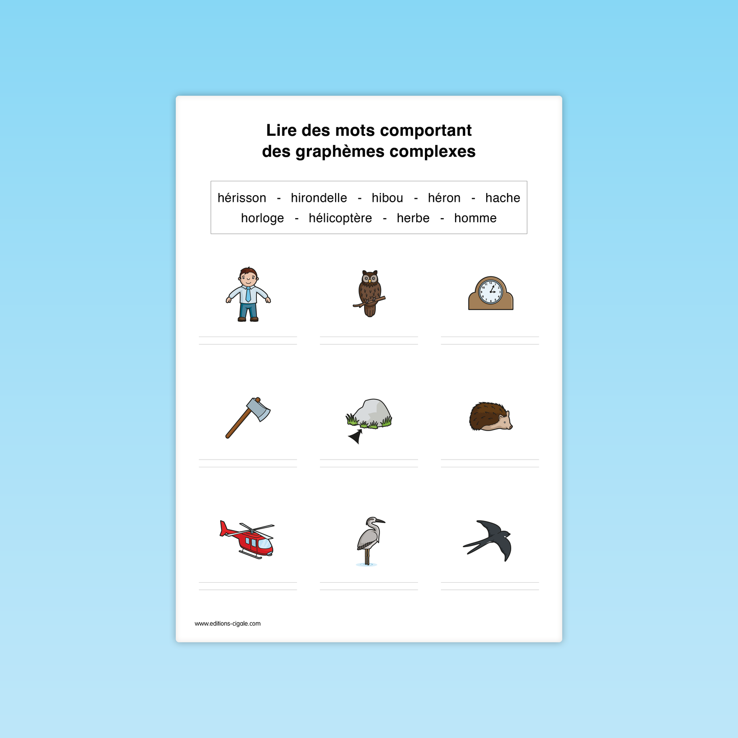 Lire des graphèmes complexes