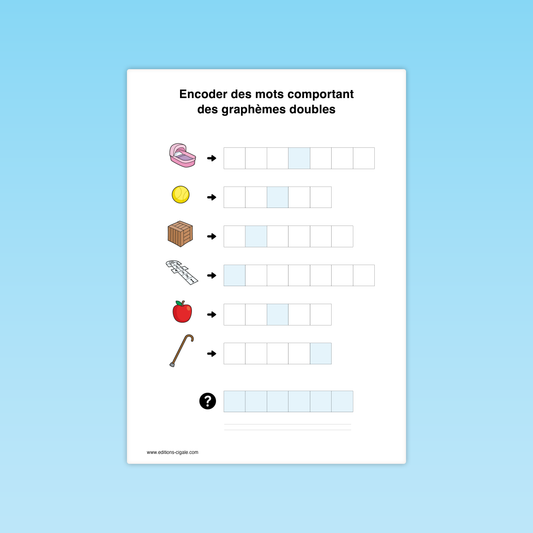 Encoder des mots comportant des graphèmes doubles