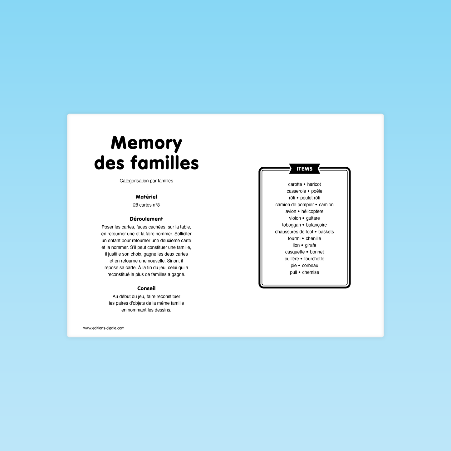 Memory des familles