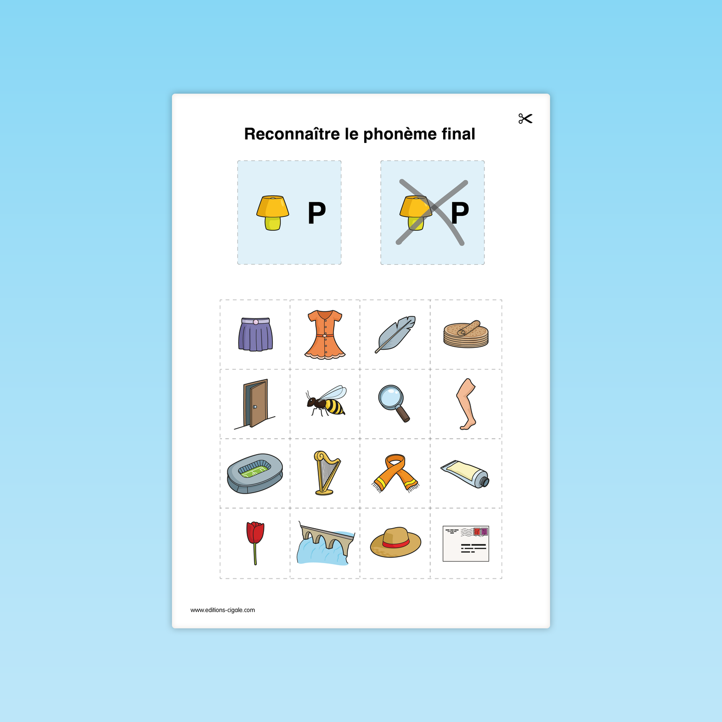 Reconnaître un phonème final #2