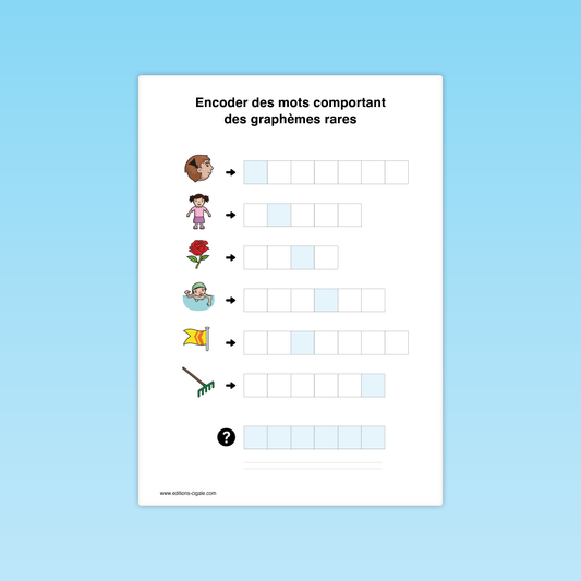 Encoder des mots comportant des graphèmes rares