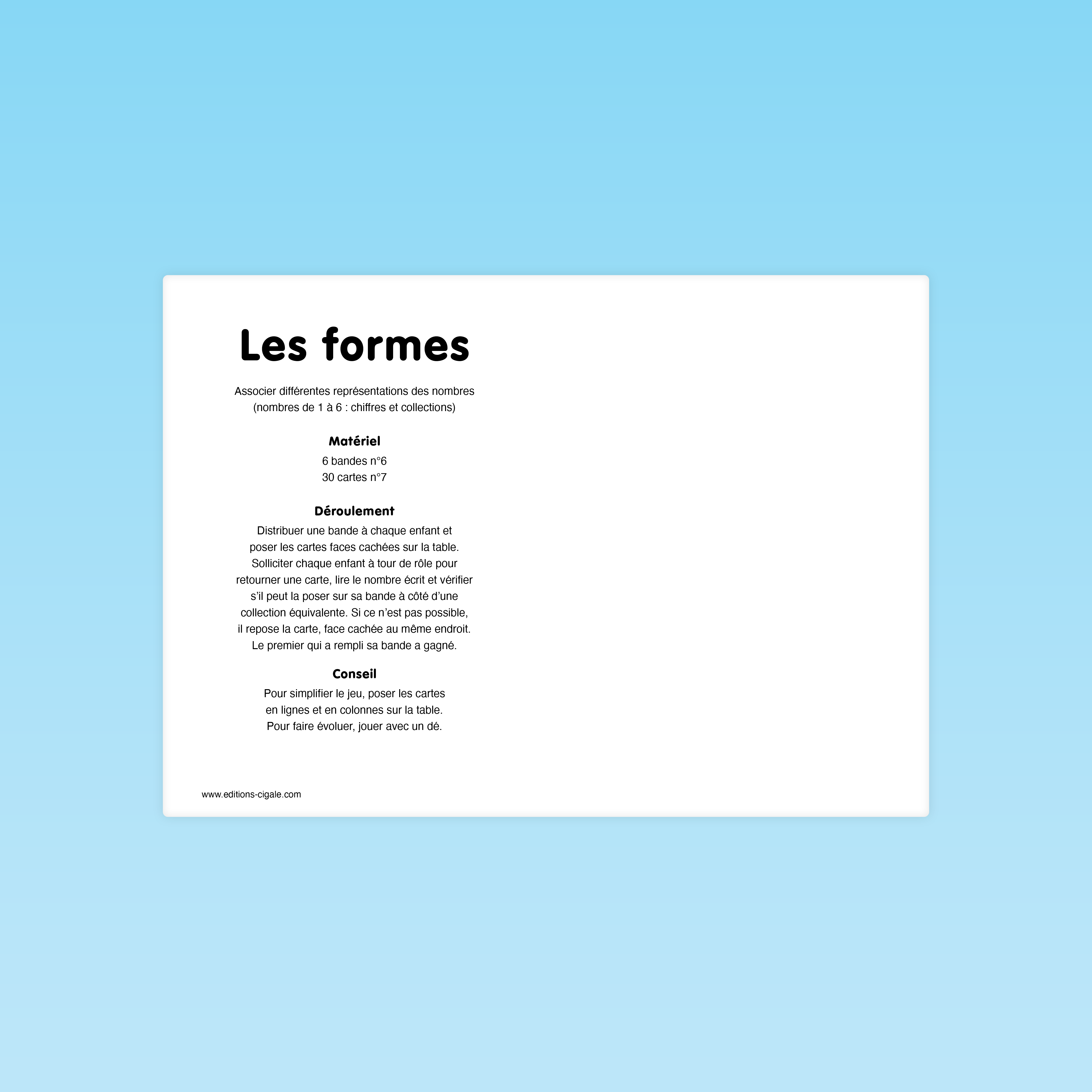 Les formes