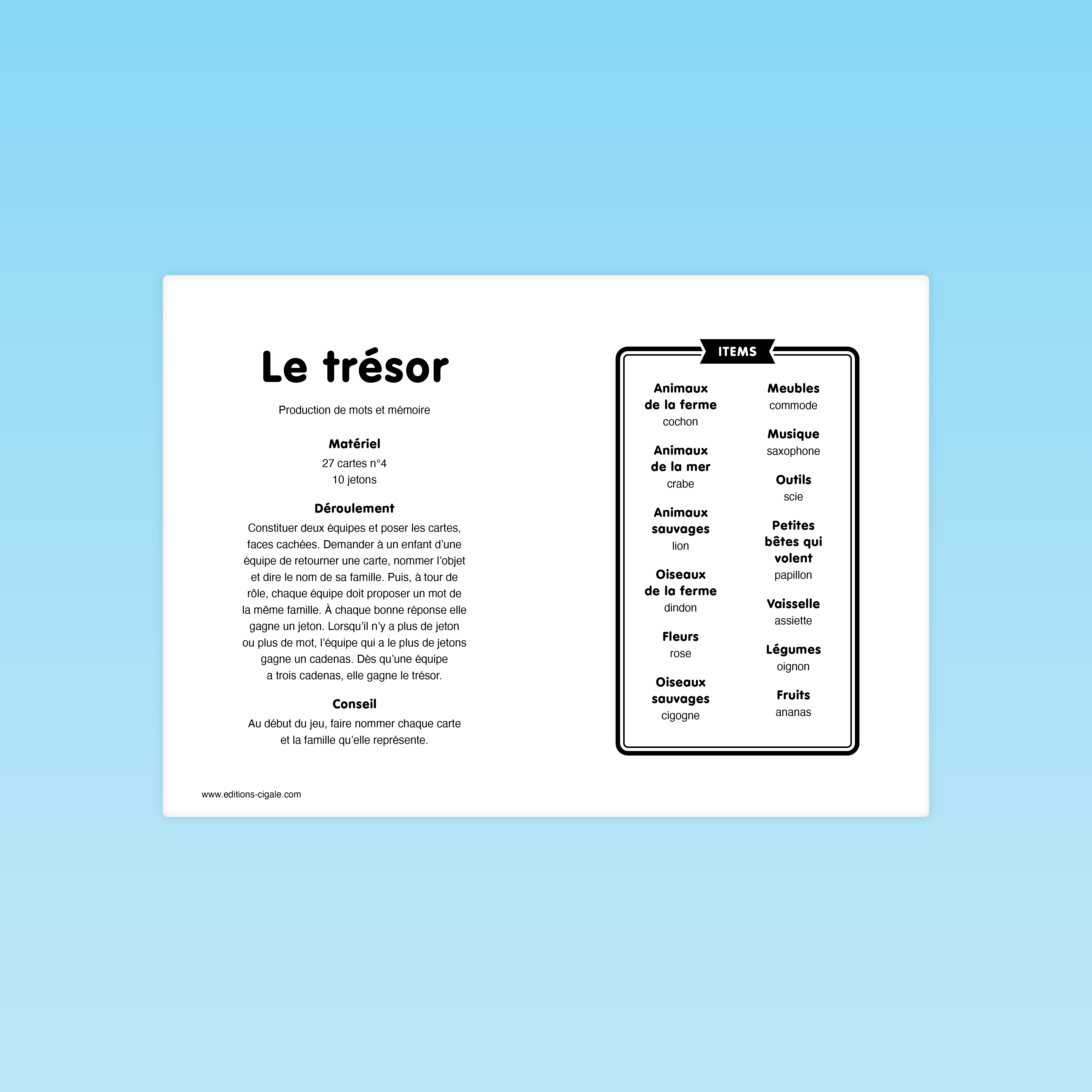 Le trésor