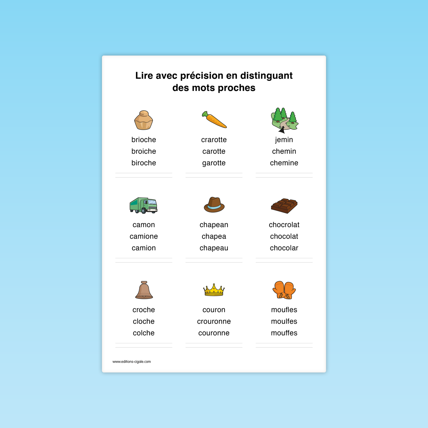 Lire des graphèmes complexes ou contextuels