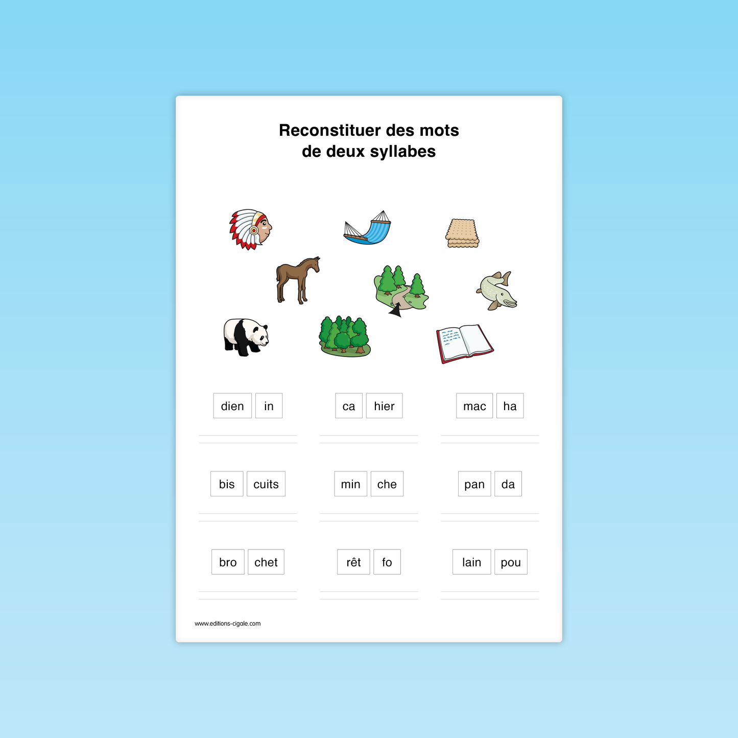 Reconstituer des mots composés de graphèmes complexes