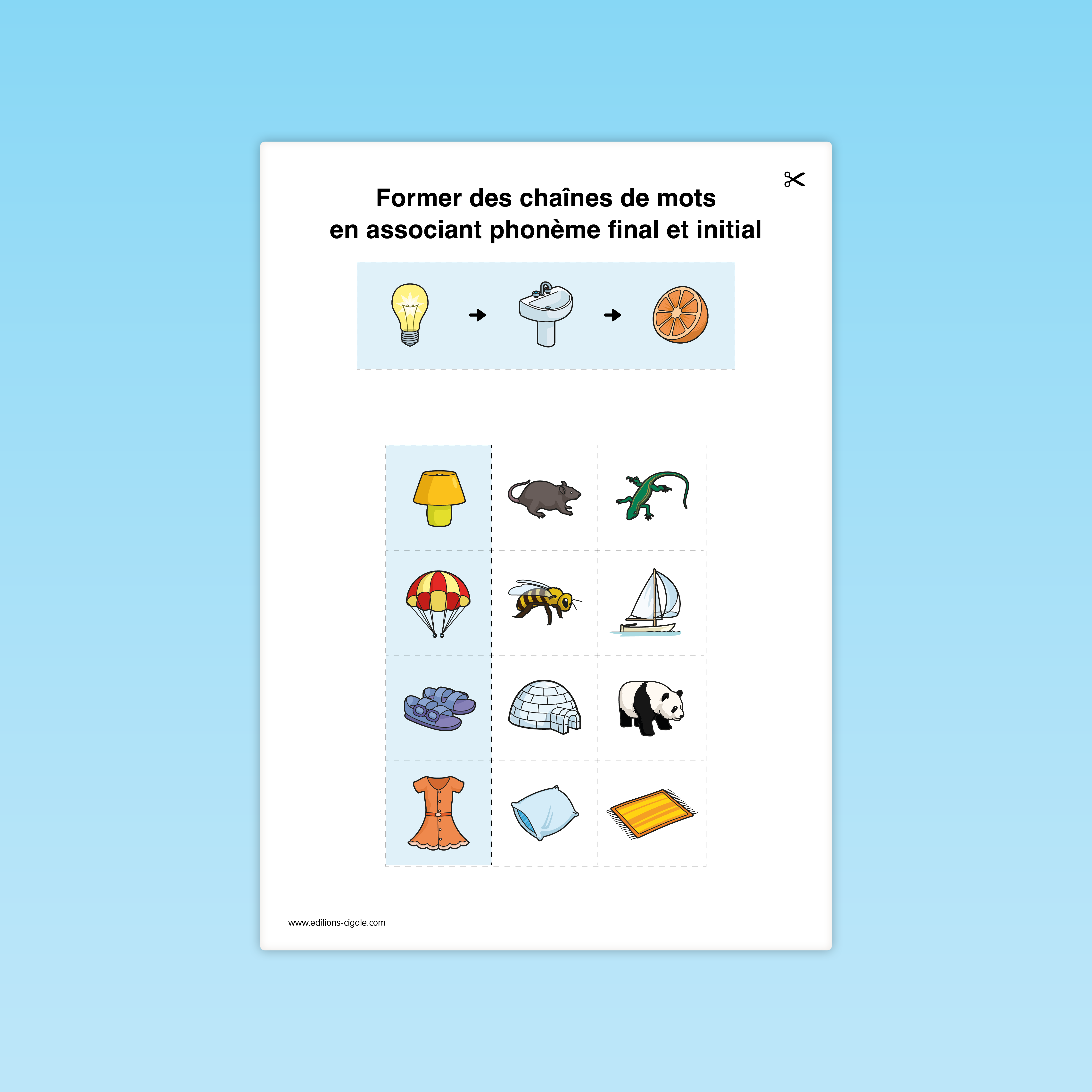 Former des chaînes de mots en associant phonème final et initial #1
