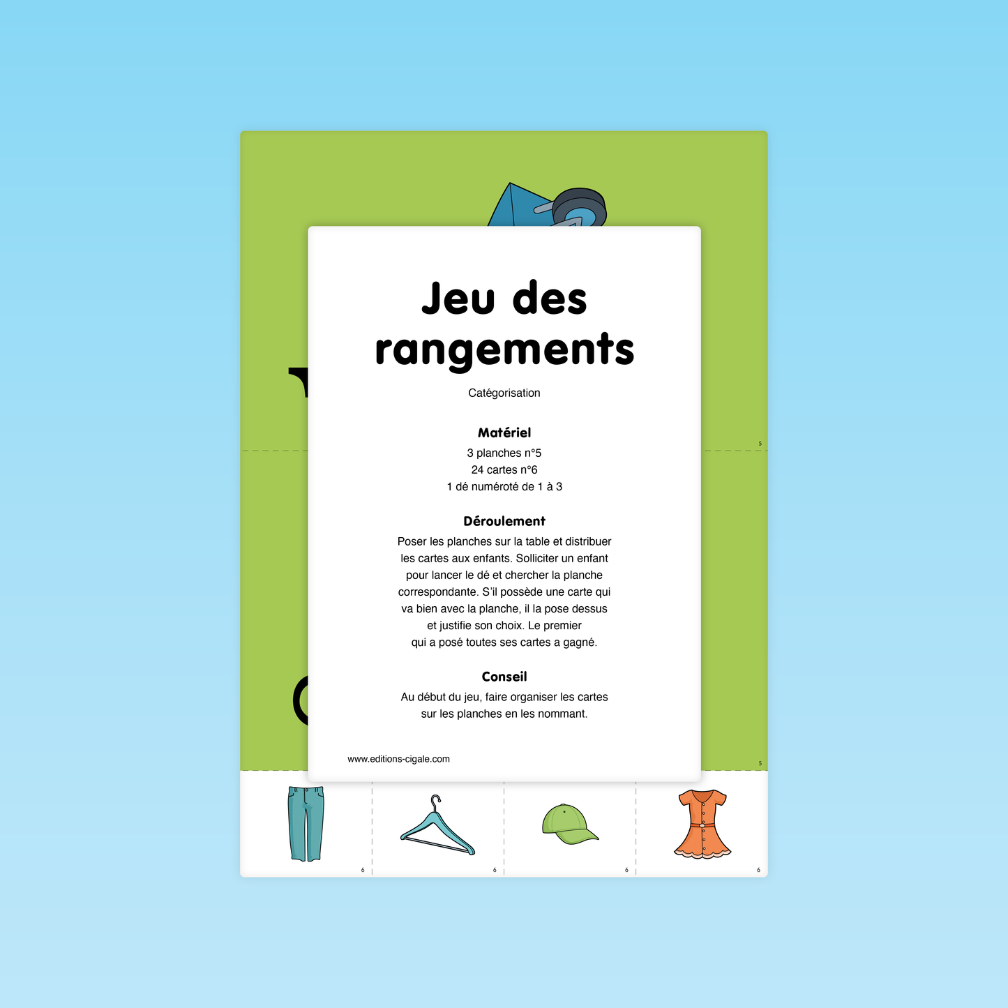 Jeu des rangements