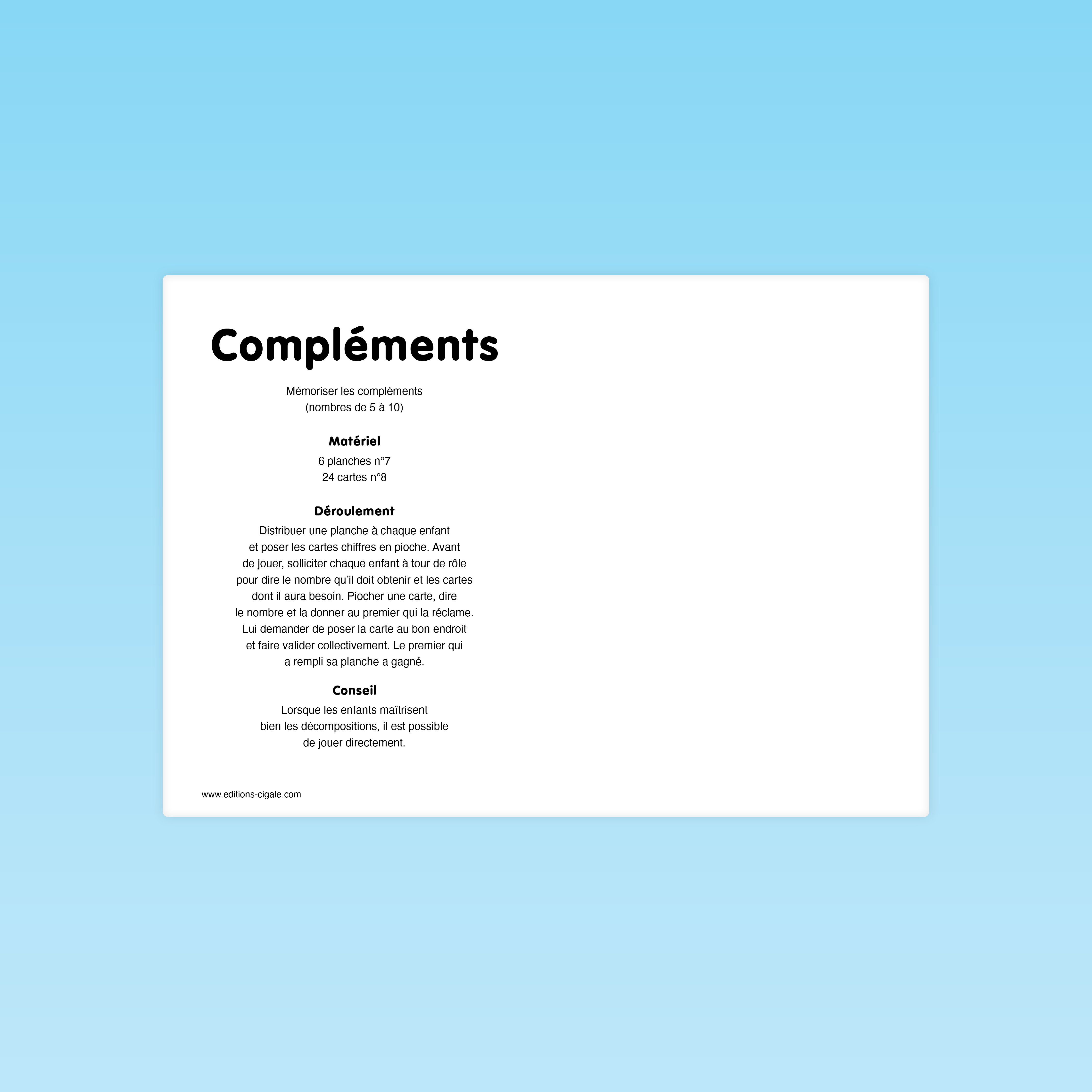 Compléments