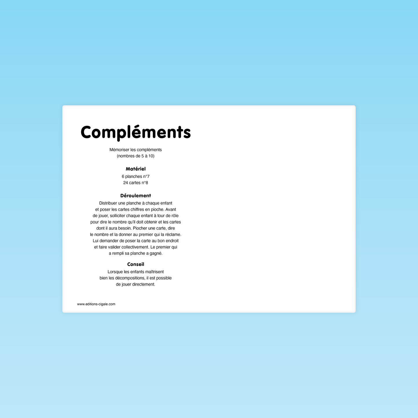 Compléments