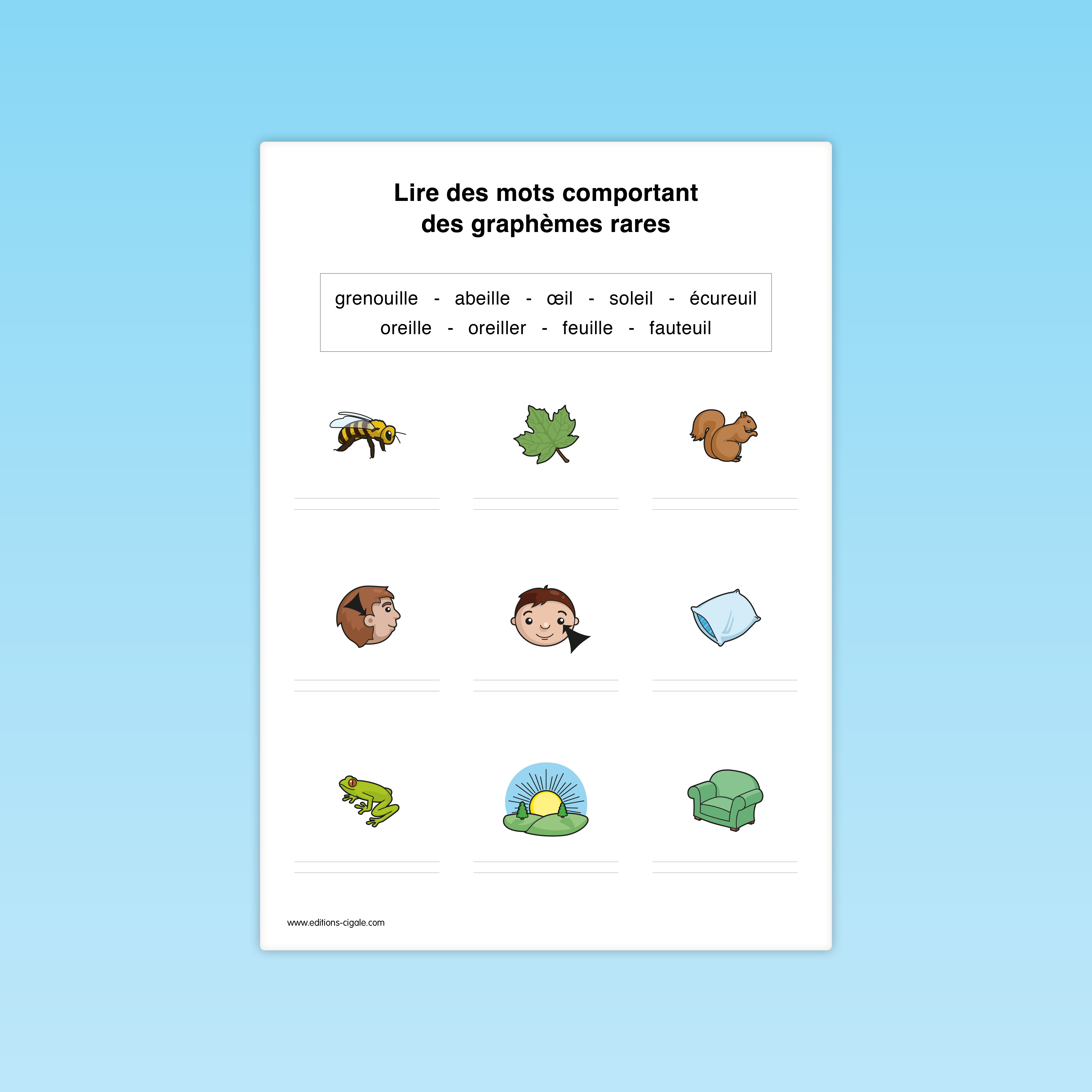 Lire des graphèmes rares