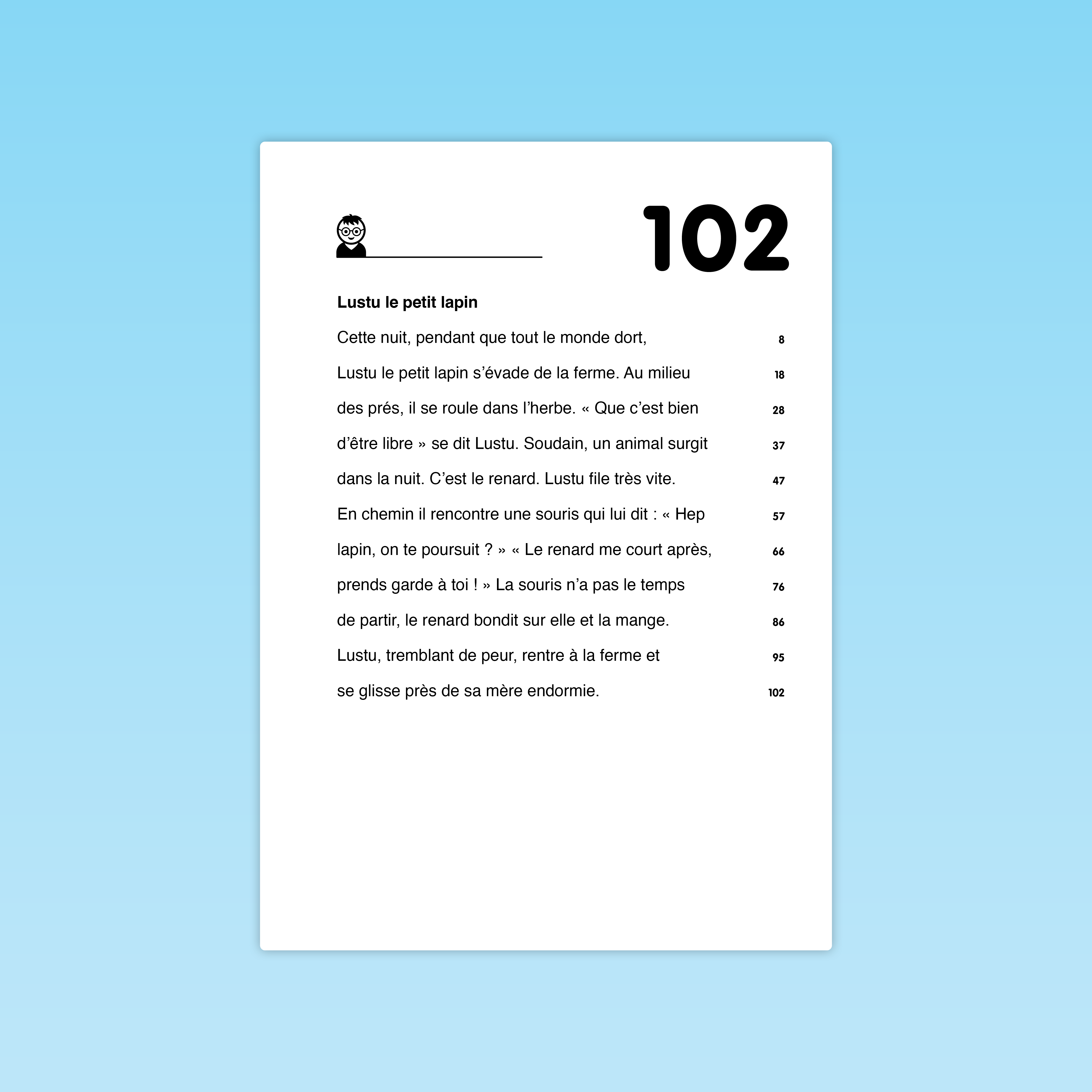 Lustu le petit lapin