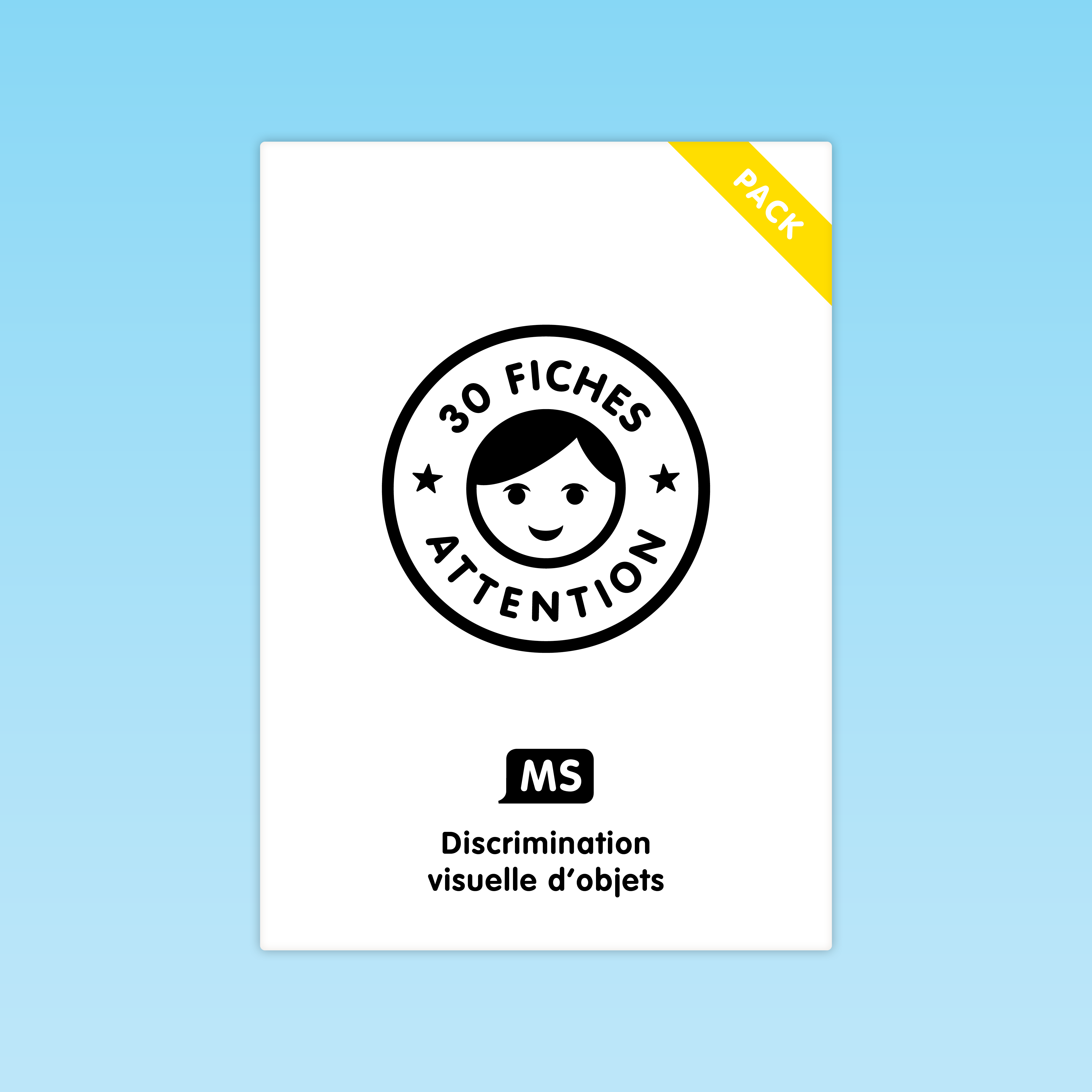 30 fiches Discrimination visuelle d'objets MS