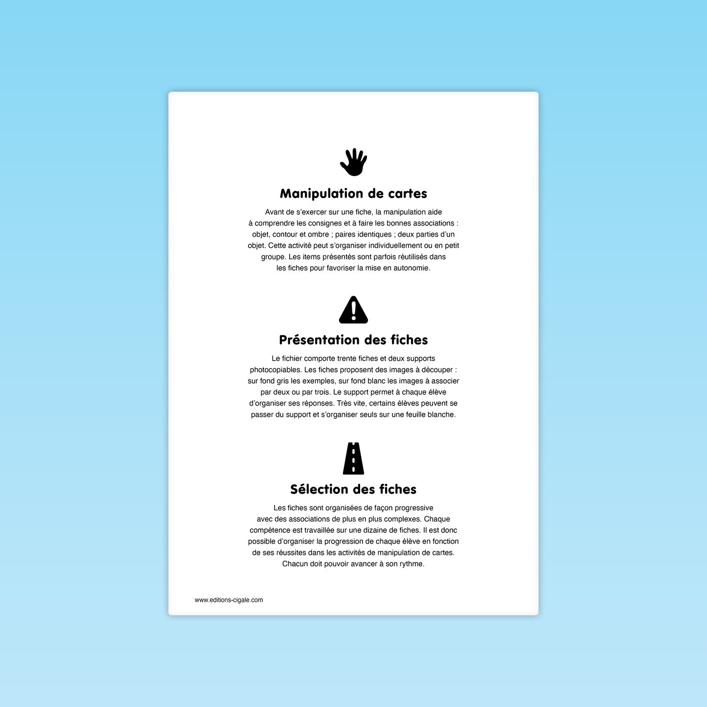 30 fiches Discrimination visuelle d'objets MS