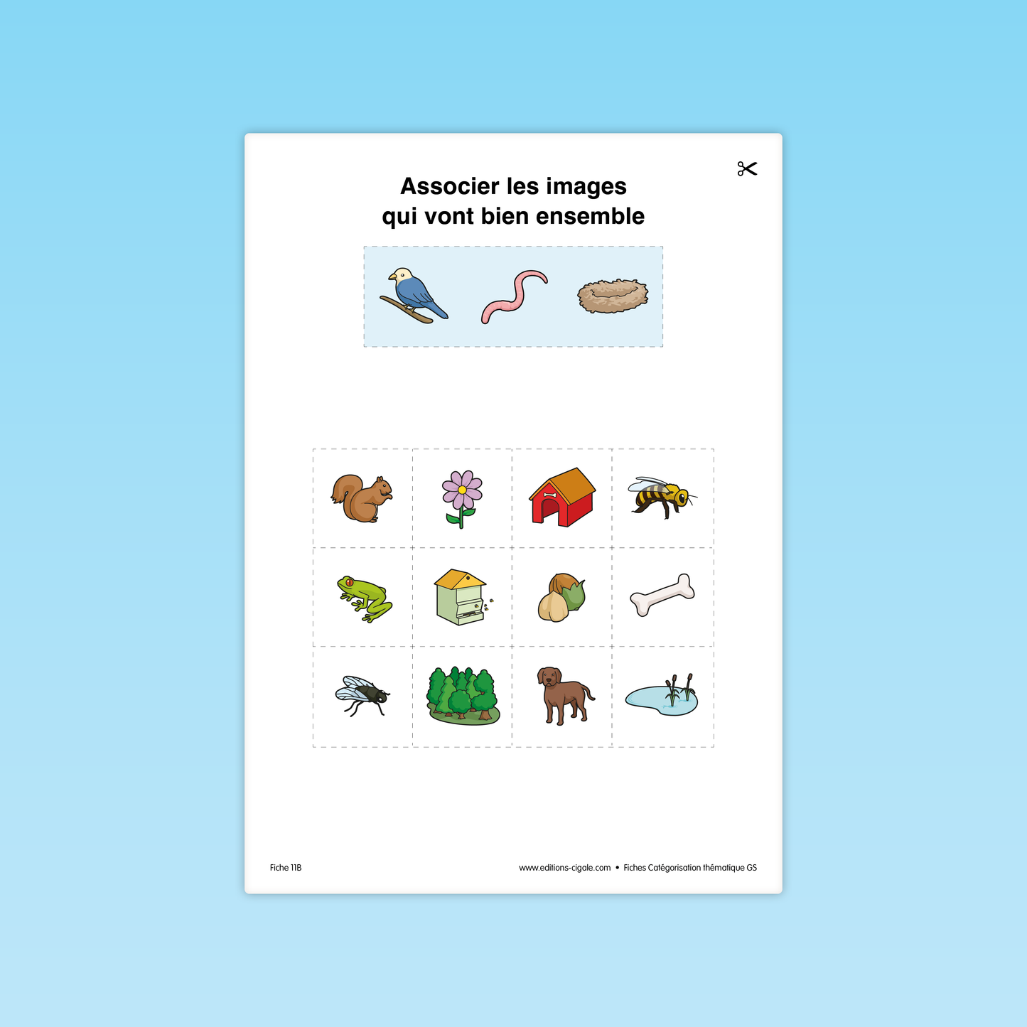 30 fiches Catégorisation thématique GS