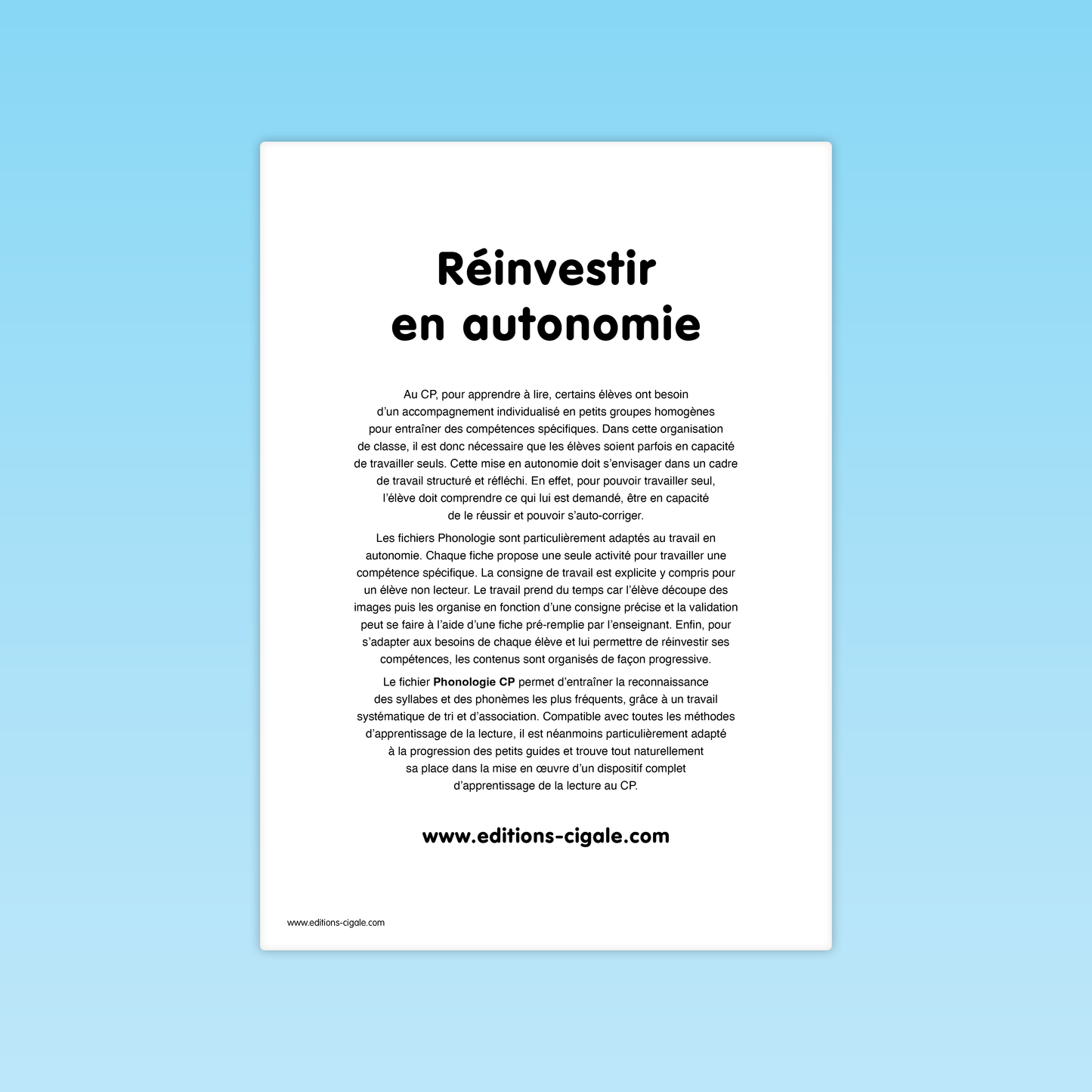 30 fiches Reconnaissance de syllabes et de phonèmes CP