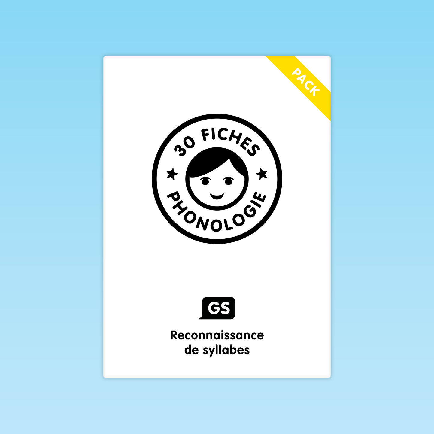 30 fiches Reconnaissance de syllabes GS